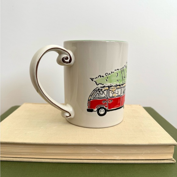 Spectrum Designz Ceramic Embossed Holiday Christmas Tree Dog Mug, Coffee Mug - Picture 3 of 5